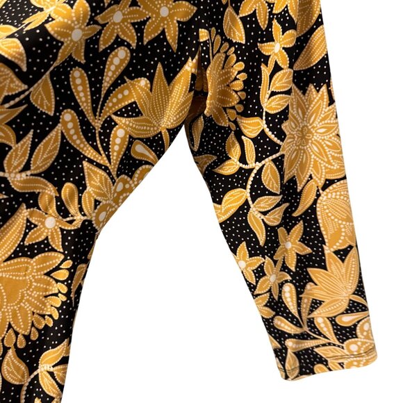 Black Label By Evan-Picone Black/Marigold Floral Dress Size 14 Dress. NWT - Picture 9 of 12